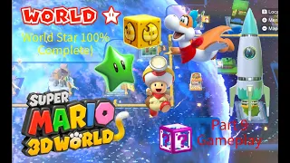 Super Mario 3D World Part 9 Gameplay (World Star 100% Complete)