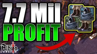 7.7 Million Profit with Gear Crafting | How To Make More Silver Albion Online 2022 | Billionaire