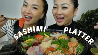 Deluxe Sashimi Platter with SAS *Bloopers and behind the scenes*  N.E Let's Eat