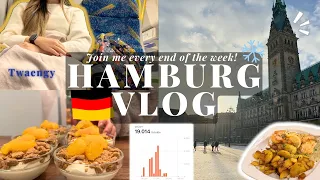 Living Alone in Germany - 19k steps through Hamburg, Hot Pot, Sushi & Seafood | VLOG