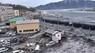 Tsunami No Japão - Miyako City Hal 【日本における津波】