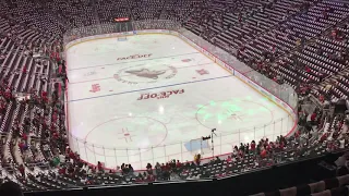 Coyotes opening night warmups