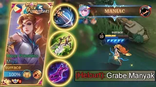 MIYA GAMEPLAY | MIYA BUILD AND EMBLEM | MIYA BEST BUILD - MOBILE LEGENDS