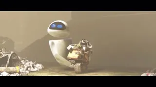 ДРАМАТИЧНЫЙ МОМЕНТ ИЗ мультфильма WALL-E Валли и Ева любовь