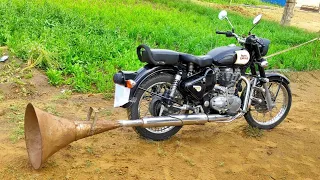 Loud sound in royal enfield bike