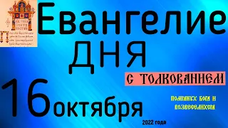 Евангелие дня с толкованием  16 октября 2022 года 90 псалом