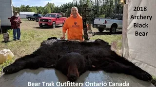 HUGE Archery Black  Bear Ontario Canada With Mathews & Rage heads @ Bear Trak Outfitters