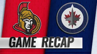 Senators top Jets in 4-3 overtime victory