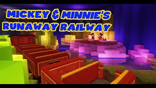 Mickey & Minnie's Runaway Railroad In Minecraft! | PerryLand Future Ride! #minecraft #disney