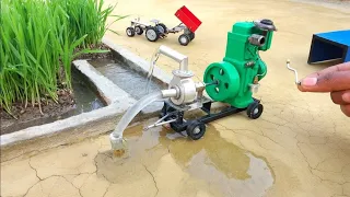 diy tractor diesel engine water pump science project ||KeepVilla ||Tech Creator || Mini Creative