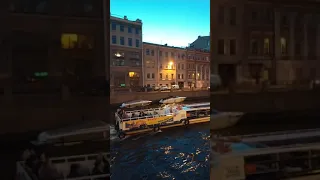 вечерний Санкт-Петербург. набережная реки Мойки
