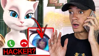 O HACKER DA TALKING ANGELA ME LIGOU E EU ATENDI! *cuidado crianças*