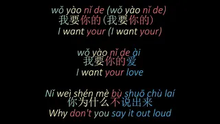 Grace Chang - Wo Yao Ni De Ai [Pinyin w/ English translation & Characters]