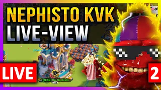 Nephisto KVK: Live-View #2 😊🔥 LIVE! 🔴 S21102 Rise of Kingdoms ROK