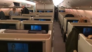 Singapore Airlines Business Class - New York to Frankfurt - A380 Upper Deck