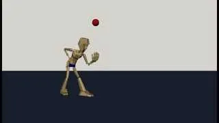 Ball throwing animation 3D Maya