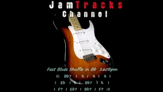 Fast Blues Shuffle in Bb Guitar Backing Track