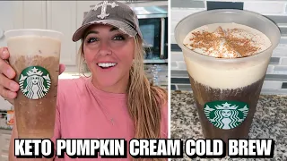 How to Make Keto Pumpkin Cream Cold Brew | Copycat Starbucks Recipe