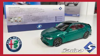 1:43 Alfa Romeo Giulia Quadrifoglio (Montreal Green) - Solido [Unboxing]