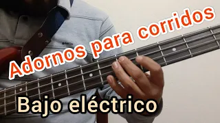 Adornos norteños bajo eléctrico / para Corridos