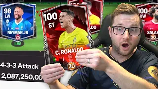 We Got 100 OVR Rivals Ronaldo, Max Ranked Him and His Power Shot is Unstoppable! FC Mobile 24!