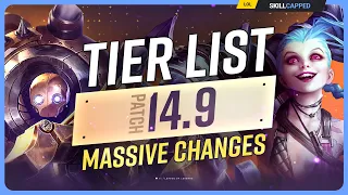 NEW TIER LIST for PATCH 14.9 - League of Legends