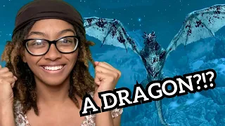 I FOUGHT A DRAGON FOR THE FIRST TIME!!! | Skyrim Blind Play Through 03