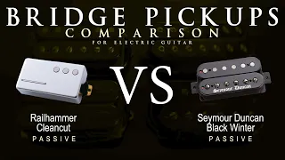 Railhammer CLEANCUT vs Seymour Duncan BLACK WINTER - Bridge Guitar Pickup Comparison Tone Demo