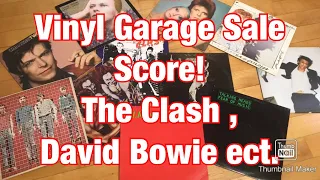 Vinyl Record Score The Clash David Bowie Talking Heads Teenage Heads All at a Garage sale!