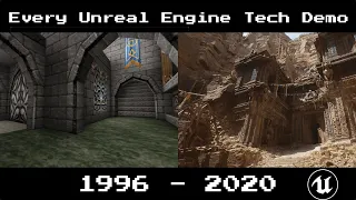All Unreal Engine Tech Demo [1996-2020] [Evolution 1080p]