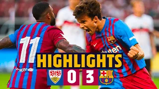 HIGHLIGHTS | VFB Stuttgart 0-3 Barça (MEMPHIS, YUSUF DEMIR & RIQUI PUIG SCORE)