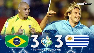 Brasil 3 x 3 Uruguay (Ronaldo x Forlan) ● 2006 World Cup Qualifiers Extended Goals & Highlights HD