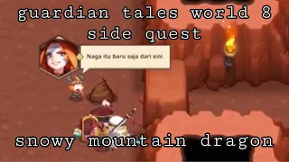 snowy mountain dragon | guardian tales (world 8 - side quest #3)