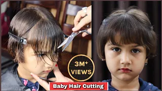 Baby Hair Cutting | Baby Girl Hair Cutting | Haircut Girls | Baby Haircut Tutorial for beginners...