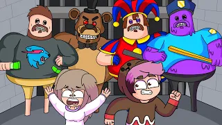 Chocobox y Lyna Escapan de La Mejor Prision De Barry en Roblox !! (Pomni , Grimace , mrBeast ...)