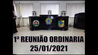 1ª  REUNIÃO ORDINÁRIA 25/01/2021