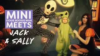 Mini Oogie Boogie Man Meets Jack Skellington on Disney Cruise