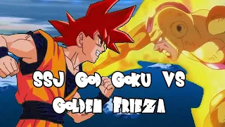 SSJ God Goku vs Golden Frieza