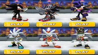 Sonic Forces Speed Battle - All Shadow Skins vs All Silver Skins - Android Gameplay Sir Lancelot