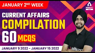 9 To 15 January Current Affairs 2022 | Weekly Current Affairs Compilation | 60 MCQs