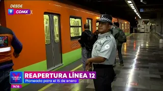 Tramo subterráneo de la Línea 12 vuelve a operar este domingo | Noticias con Yuriria Sierra