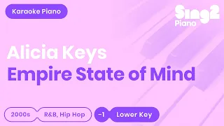 Alicia Keys - Empire State of Mind (Part II) Karaoke Piano Lower Key