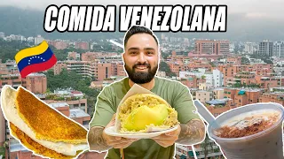 Probando COMIDA típica VENEZOLANA en Caracas, Venezuela! 🇻🇪