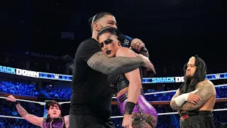 Rhea Ripley Joins The Bloodline Roman Reigns WWE Smackdown 2023 Highlights