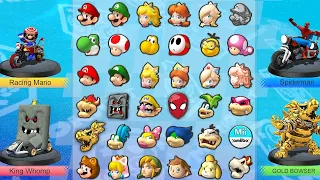 Mario Kart 8 - 4 Player Versus with Special Characteres (Mushroom Cup) HD