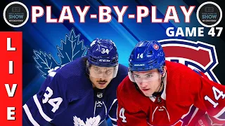 NHL GAME PLAY BY PLAY: MAPLE LEAFS VS CANADIENS