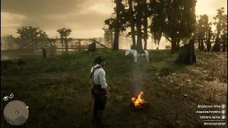 Red Dead Redemption 2   Ночные прогулки по болоту...