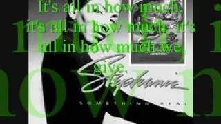 All In How Much We Give- Stephanie Mills Lyrics