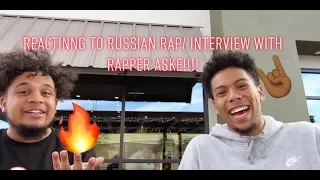 REACTING TO RUSSIAN RAP!! (Премьера клипа 2018)/ Interview with rapper ASKEBABY!!