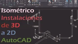 Isométrico de 3d a 2d en AUTOCAD